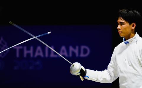 我国选手李仁杰本届比赛发挥出色，在男子个人重剑项目也有铜牌入账。（新加坡体理会档案照）