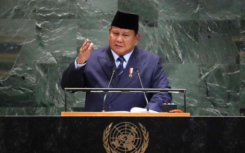 普拉博沃的联大演讲，提出建立巴勒斯坦国以及和以色列建交，在印尼外交史上可说史无前例。（法新社）