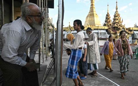 缅甸大选第一阶段投票结束 初步投票率远不如以往