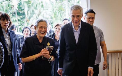 李资政与泰国公主诗琳通共进午餐