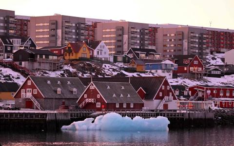 格陵兰位于北美洲东北部，是世界第一大岛。（法新社）