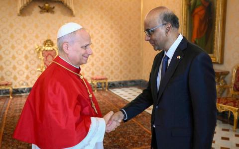 尚达曼总统梵蒂冈会晤教宗 讨论跨宗教理解与AI