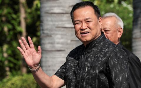 泰国媒体引述消息人士报道称，泰自豪党党魁阿努廷料将继续出任首相兼内政部长。（路透社）