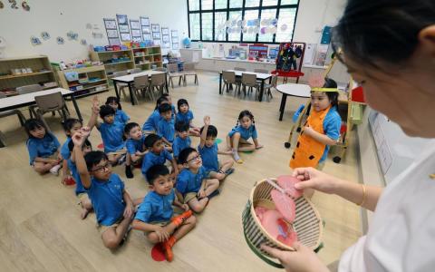 延长母语课时初见效 今年增至六所教育部幼儿园试行