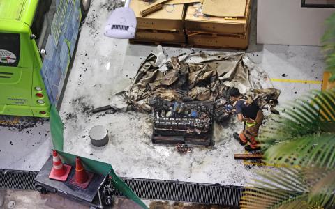 易塔通电动巴士电池维修时起火 陆交局展开调查