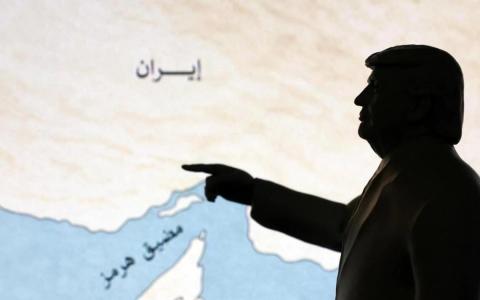 美国总统特朗普“剑指”霍尔木兹海峡。（路透社）