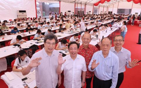 义安书法比赛首度移师乌节路 逾500名学生义安城竞技