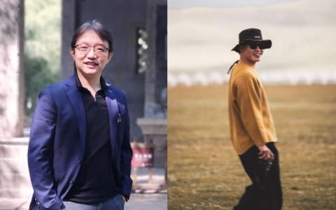 陈志锐（左）和林道锦都以光为题材，出版跨媒介作品。（城市阅读节提供）