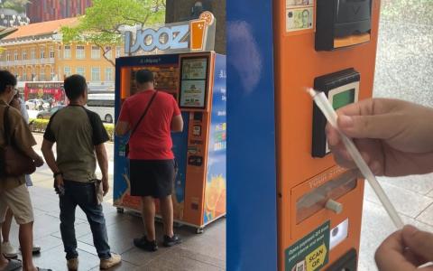 一名18岁青年从贩卖机取出吸管放进口里又放回贩卖机吸管盒，并把这个过程自拍视频挂上网，引热议。记者走上街头访问民众针对这起事件的看法。（何家炜摄）