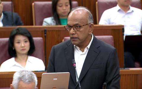 尚穆根指出，这八起事件均与声援巴勒斯坦有关，但警方展开调查，是因为当中可能涉及触犯《公共秩序法令》的行为，而非基于涉案者的立场。（gov.sg视频截图）