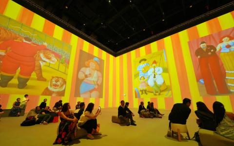 滨海湾花园沉浸式艺术馆开幕 全球首个博特罗作品投影展率先登场