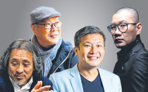 建筑师姚仁喜（左起）、关注市民生活史的“文坛美食家”沈嘉禄、研究城市学的陈威仁、导演张吉安，分别代表台北、上海、新加坡和吉隆坡，在“城市城事”中发表主题演讲。