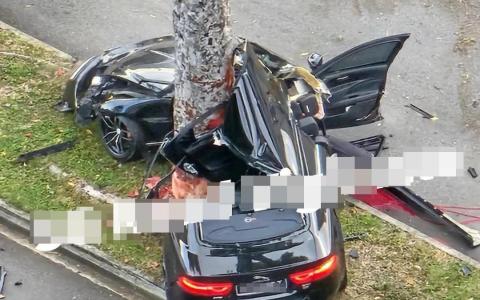 捷豹汽车疑超车失控撞树 56岁男驾驶伤重送院不治