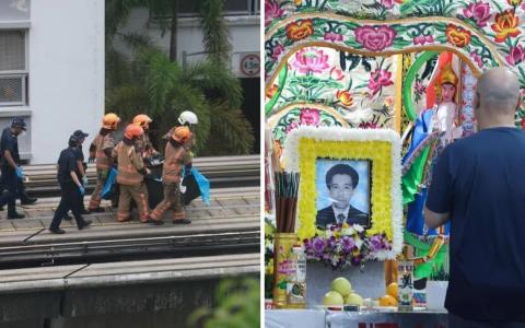 武吉班让轻轨事故 遗孀悲恸吁安全检讨 议员灵堂慰问家属
