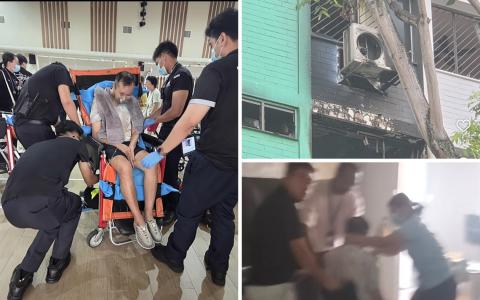 伊斯雅指出，丈夫马克（左图）事后送院治疗，而他情况稳定，目前已出院。（受访者提供）