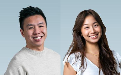 PropertyLimBrothers联合创办人林炜杰（左）和前高管陈悦婷（右）今年1月曾传出绯闻。（房地产代理理事会网站）