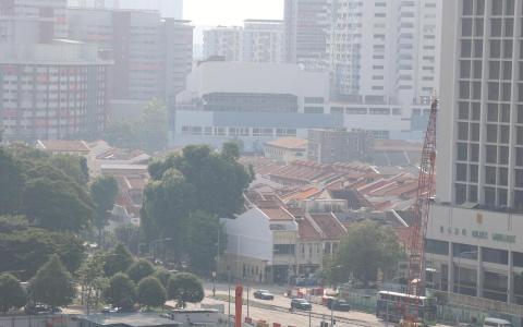 中部地区24小时空气污染指数超过70点