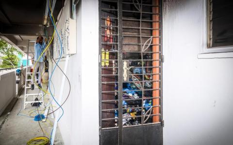 裕廊东组屋失火一人丧命 两个月内第四起致命火患