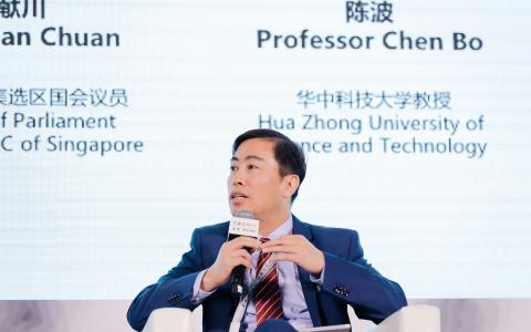 图为华中科技大学教授陈波。(《联合早报》特约摄影张凯摄)
