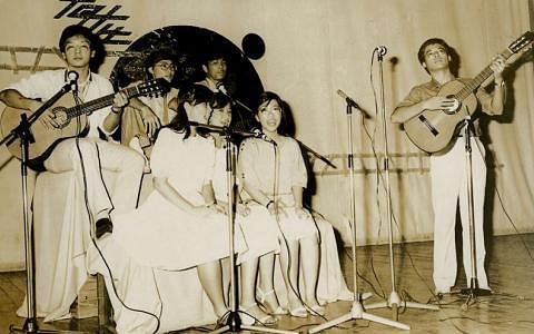 裕廊初级学院的“地下铁”新谣小组。（档案照）