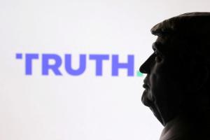 特朗普媒体与科技集团公司（Trump Media and Technology Group Corp.）运营着美国特朗普总统的“真相社交”（Truth Social）平台。（路透社）
