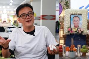 二儿子卓益隆表示，父亲生前最大的愿望是“家和万事兴”。（纪允贤摄）
