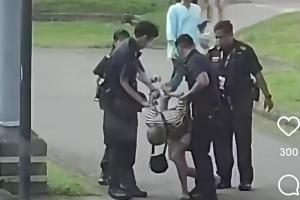 警员到场后将阿叔逮捕。（取自网络）