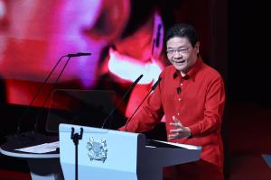 黄循财总理在去年的国庆群众大会上，着重阐述新加坡人在携手走过一甲子后，如何继续共写新篇章，并呼吁国人掌握自己的命运，塑造人们想要的未来。（档案照片）