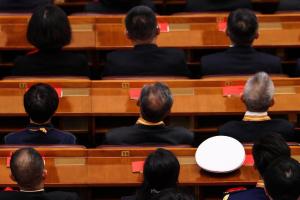 中国官方7月1日在北京人民大会堂举行“庆祝中国共产党成立105周年大会”。（路透社）