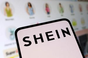 美国联邦贸易委员会称，当局调查希音在美业务为保障美国消费者权益。图为希音标志与其网店的合成图，摄于2024年5月。（路透社档案照）
