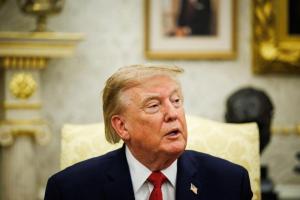 美国总统特朗普周一（8月17日）说，伊朗不会达成他认为结束美伊战争必须达致的协议。（彭博社）