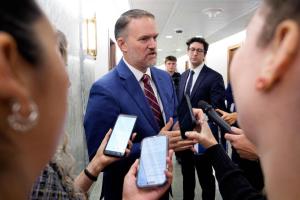 美国贸易代表格里尔与加拿大同行会晤后告诉记者：“我们有信心达成一项协议，这项协议不仅将继续保护美国工人、美国就业和美国供应链，而且将真正加强北美经济。”（法新社档案照片）